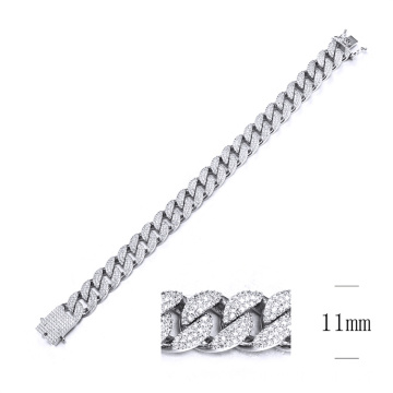 11mm Hot Selling Hiphop Jewelry Cuban Chain Bracelet